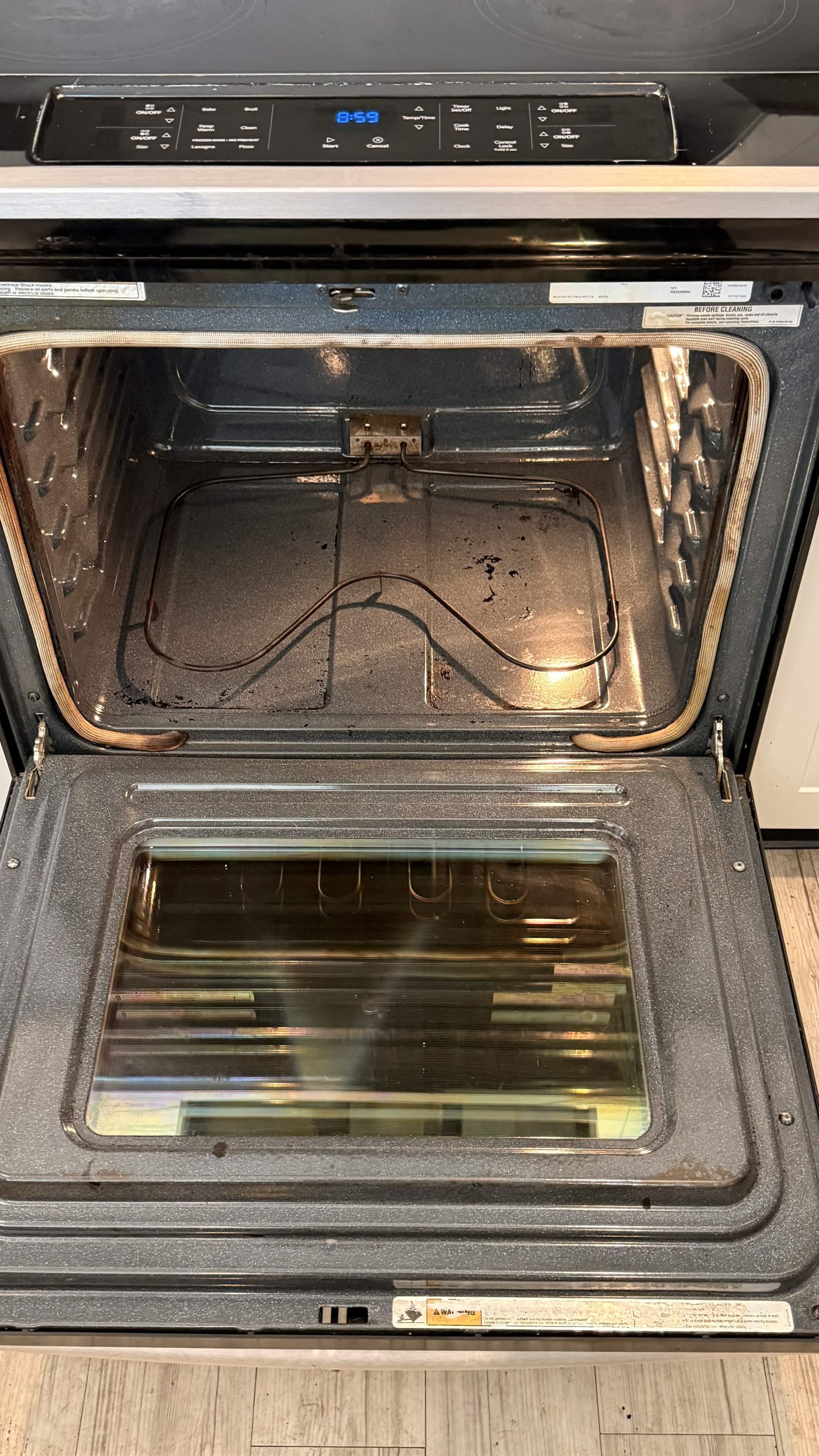 Deep Oven Cleaning after cleaning