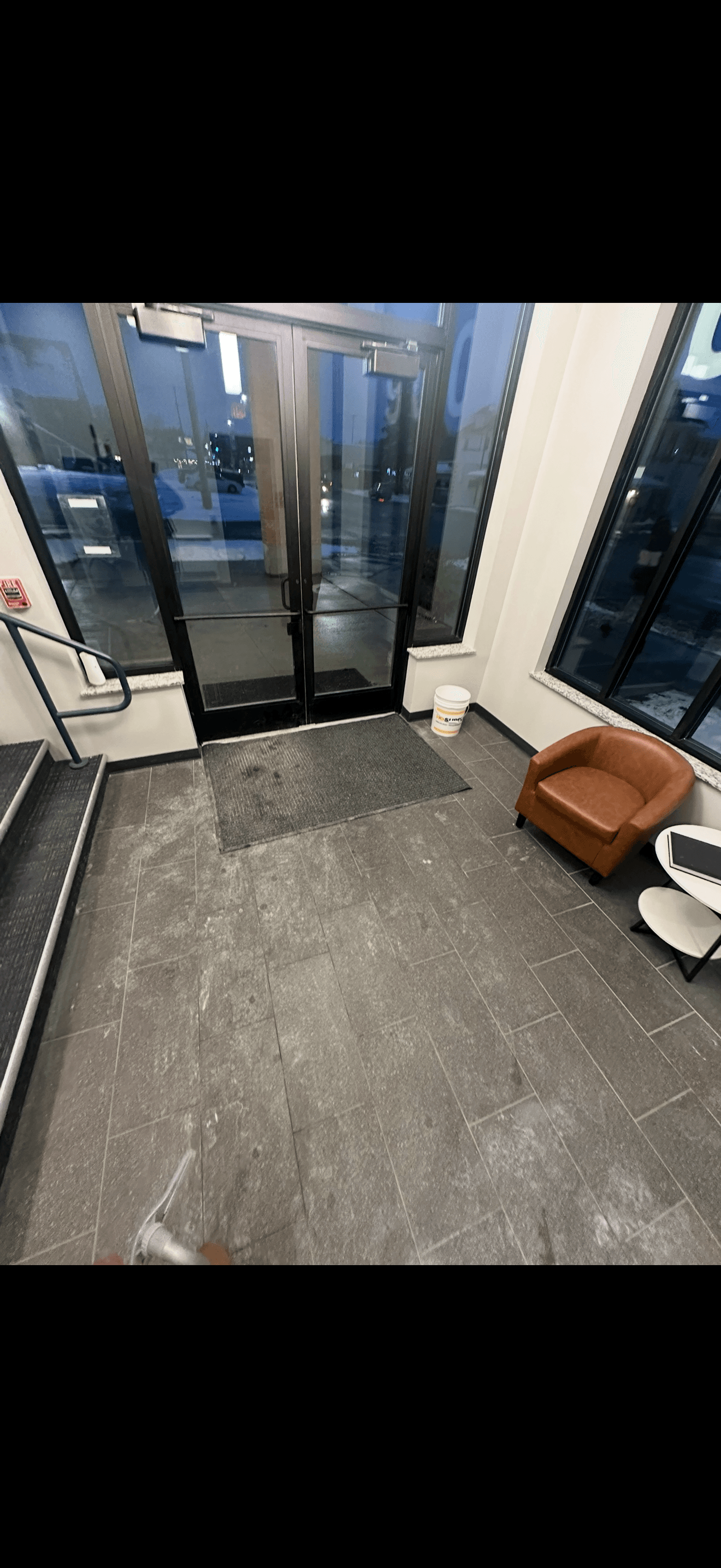 Entryway Floor Refresh before cleaning